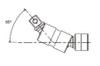 Koken 2772Z 1/4 Sq. Dr. Universal Double Joint 1/4 Square Length 46mm Z-series