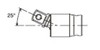 Koken 3771Z 3/8 Sq. Dr. Universal Joint 3/8 Square Length 42.5mm Z-series
