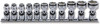Koken RS2441M/11 1/4 Sq. Dr. Universal NUT GRIP Socket Set, 5mm-15mm - 11 pieces_main