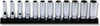 Koken RS3300MZ/12 3/8 Sq. Dr. Socket set 7-19mm 6 point 300mm Z-series 12 pieces