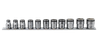 Koken RS3450M/11 3/8 Sq Dr NUT GRIP Socket Set 8mm-19mm - 11 piece - RS3450M/11_main