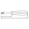 Koken 2769NWF-220 1/4 Sq. Dr. Spinner Handle  Wobble-Fix Length 220mm