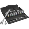 Wera 004047, 8100 SB 7 Zyklop Metal Ratchet Set with push-through square, 3/8" drive, metric, 29 pieces