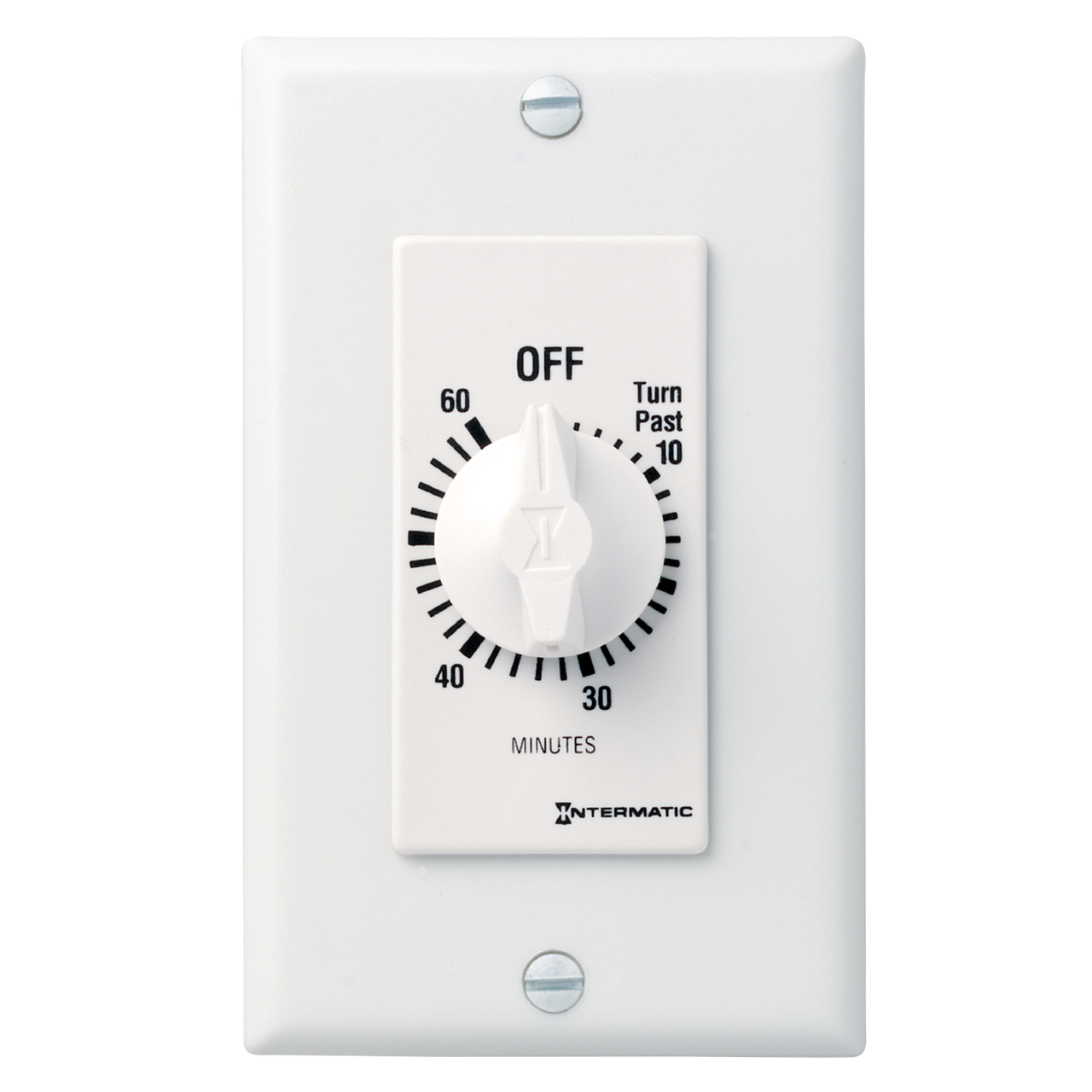 Intermatic Spring Timer Intermatic FD460MW, Spring Wound Countdown Timer, Decorator Style, 125 ...