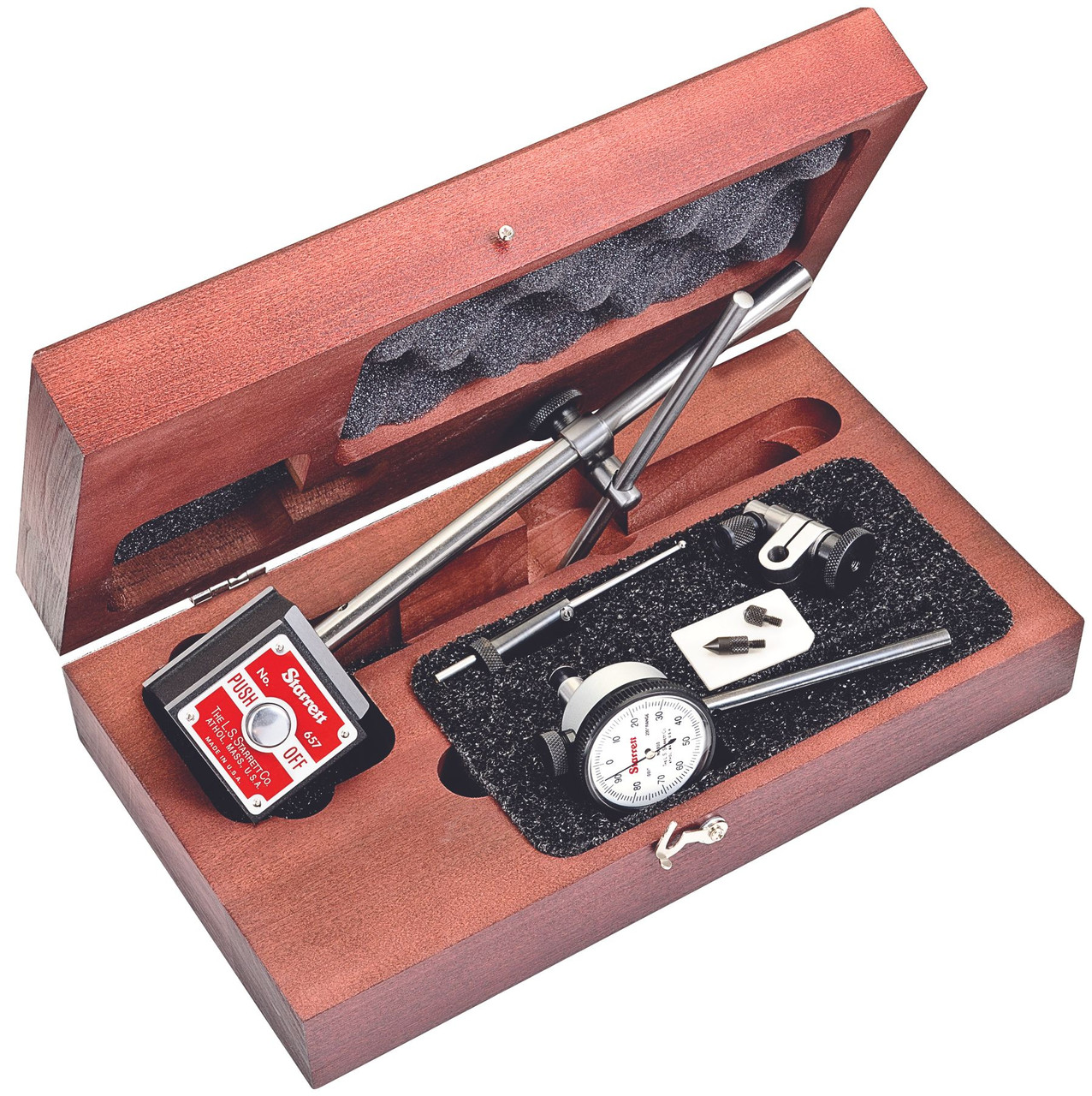 657s Starrett 657-650Z, Magnetic Base Indicator Holder Set - Base and Post ...