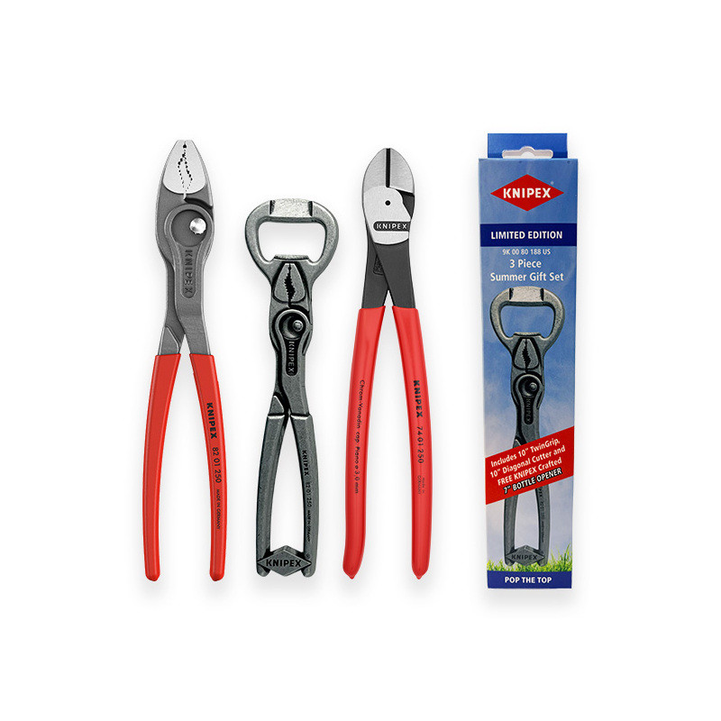 Knipex 9K 00 80 188 US, LIMITED EDITION 3 PC SUMMER SET