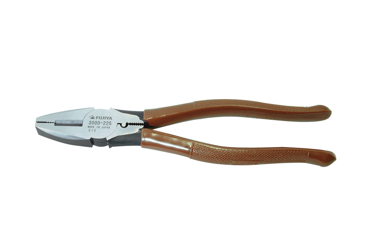 Fujiya 3000-225 Lineman's Pliers, 225mm - WhaleSupply.com