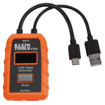 Klein Tools ET920, USB Digital Meter, USB-A and USB-C