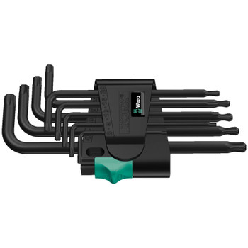 Wera 024242, 967/9 TX 1 L-key set, BlackLaser, 9 pieces