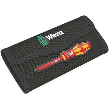 Wera 671388, 9457 Folding pouch for 18-piece Kraftform Kompakt VDE sets, empty, 180 x 85 mm