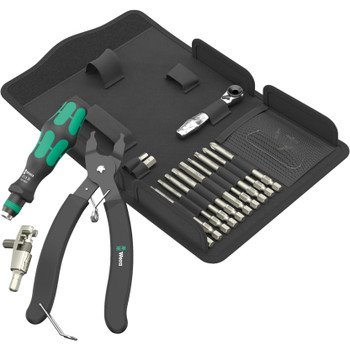 Wera 136042, 9532 Chain riveter set for workshops, 20 pieces