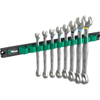 Wera 020016, 9632 Magnetic rail 6000 Joker Imperial 1 Ratcheting combination wrenches set, 8 pieces