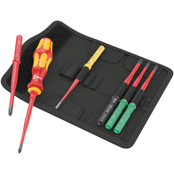 Wera 006603, Kraftform Kompakt VDE 7 extra slim 1 Tool finder, 7 pieces