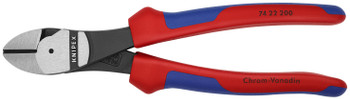 High Leverage 12° Angled Diagonal Cutters, 8", Multi-Component, Bulk_0