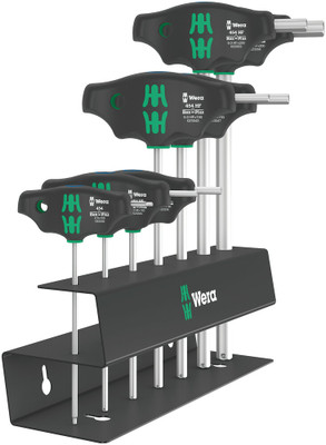 Wera 454/7 HF Set 2 Screwdriver set T-handle Hex-Plus screwdrivers with holding function, 7 pieces