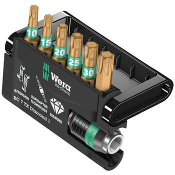 Wera 057415, Bit-Check 7 TX Diamond 1, 7 Pieces