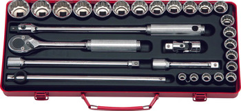 Koken 4241M, 1/2 Sq. Dr. 28 Piece 12-Point Metric Socket set  10-32mm