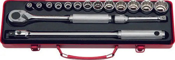 Koken 4232M, 1/2 Sq. Dr. 16 Piece 12-Point Metric Socket Set  8-26mm