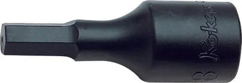 Koken 4012A.60-3/8, 1/2 Sq. Dr. Bit Socket  3/8 Hex Length 60mm