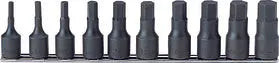 Koken RS4012A/10-L60, 1/2 Sq. Dr. Bit Socket set  3/16-3/4 Hex 300mm  10 pieces