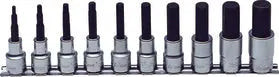 Koken RS4010A/10-L60, 1/2 Sq. Dr. Bit Socket set  3/16-3/4 Hex 300mm  10 pieces