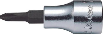 Koken 4000.60-3, 1/2 Sq. Dr. Bit Socket  PH3  Length 60mm