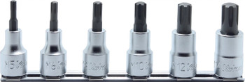 Koken RS4027/6-L60, 1/2 Sq. Dr. Bit Socket set Ribe-CV M5-M16  200mm  6 pieces