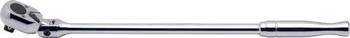 Koken 4774P-450, 1/2 Sq. Dr. Ratchet Handle  24 teeth Flexible Head Length 450mm  Polished Handle