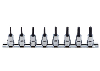Koken RS3025/8-L50, 3/8 Sq. Dr. 8 Piece TORXÂ® Bit Socket set TORX T10-T45