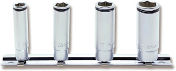 Koken RS2350M/4, 1/4 Sq. Dr. Deep NUT GRIPÂ® Socket Set 8-14mm - 4 pieces