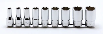 Koken RS3300XA/9, 3/8 Sq. Dr. Socket set  1/4-3/4 6 point 200mm  9 pieces