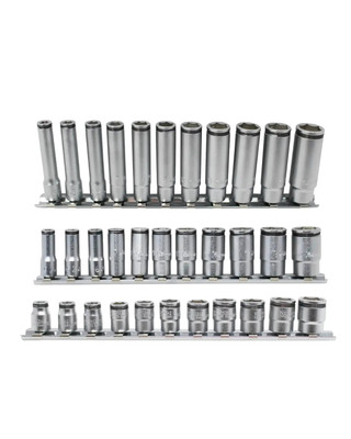 Koken RS2350X/4, 1/4 Sq. Dr. Socket set  8-14mm Nut Grip   4 pieces
