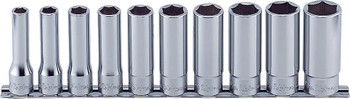 Koken RS4300M/10, 1/2 Sq. Dr. Socket set  10-22mm 6 point 300mm  10 pieces