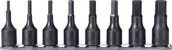 Koken RS3012A/8-L52, 3/8 Sq. Dr. Bit Socket set  1/8-1/2 Hex 200mm  8 pieces