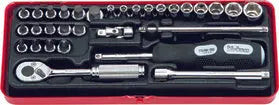 Koken 2257M, 1/4 Sq. Dr. Socket set   6 point   31 pieces