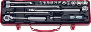 Koken 3221M, 3/8 Sq. Dr. 18 Piece 12-Point Metric Socket set  6-22mm