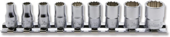Koken RS2405A/9, 1/4 Sq. Dr. Socket set  3/16-1/2 12 point 150mm  9 pieces