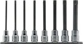 Koken RS3025/8-L100RH, 3/8 Sq. Dr. 8 Piece Round Shank Tamper-Resistant TORXÂ® Bit Socket set T20H-T55H