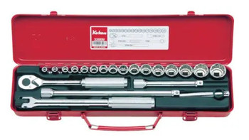 Koken 3206M, 3/8 Sq. Dr. Socket set   6, 12 point   21 pieces