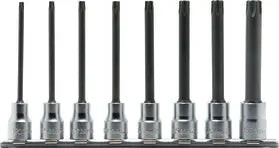 Koken RS3025/8-L100R, 3/8 Sq. Dr. 8 Piece Round Shank TORXÂ® Bit Socket set T20-T55