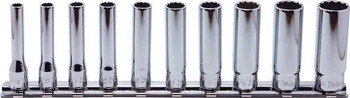 Koken RSAS2305A/10, 1/4 Sq. Dr. Socket set  3/16-9/16 12 point 150mm Aerospace 10 pieces