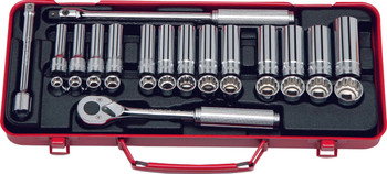 Koken 3277, 3/8 Sq. Dr. Socket set   6, 12 point   29 pieces