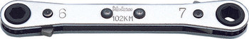 Koken 102KM-14X17, Ratcheting Ring Wrench  14x17mm 6 point Length 200mm Reversible_main