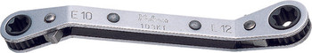 Koken 103KT-E6XE8, Reversible Ratcheting Ring Wrench TORXÂ® E6xE8 - Length 104mm_main