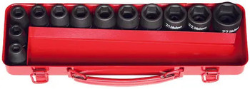 Koken 14242M, 1/2 Sq. Dr. 12 Piece Impact 6 point Socket Set  10-27mm