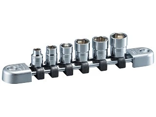 Nepros NTB206A, 1/4"sq. Socket Set (6pt.) Metric (6pcs)