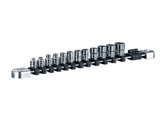 Nepros NTB212A, 1/4"sq. Socket Set (6pt.) Metric (12pcs)