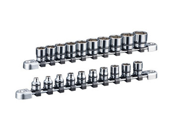 Nepros NTB320A, 3/8"sq. Socket Set (6pt.) Metric (20pcs)