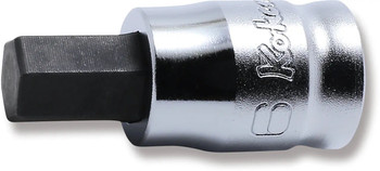 Koken 2010MZ.25-6, 1/4 Sq. Dr. Bit Socket  6mm 6 point Length 25mm Z-series
