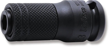 Koken 13142-F6.3, 3/8 Sq. Dr. Bit Holder  1/4 Hex Length 45mm Locking Quick Release